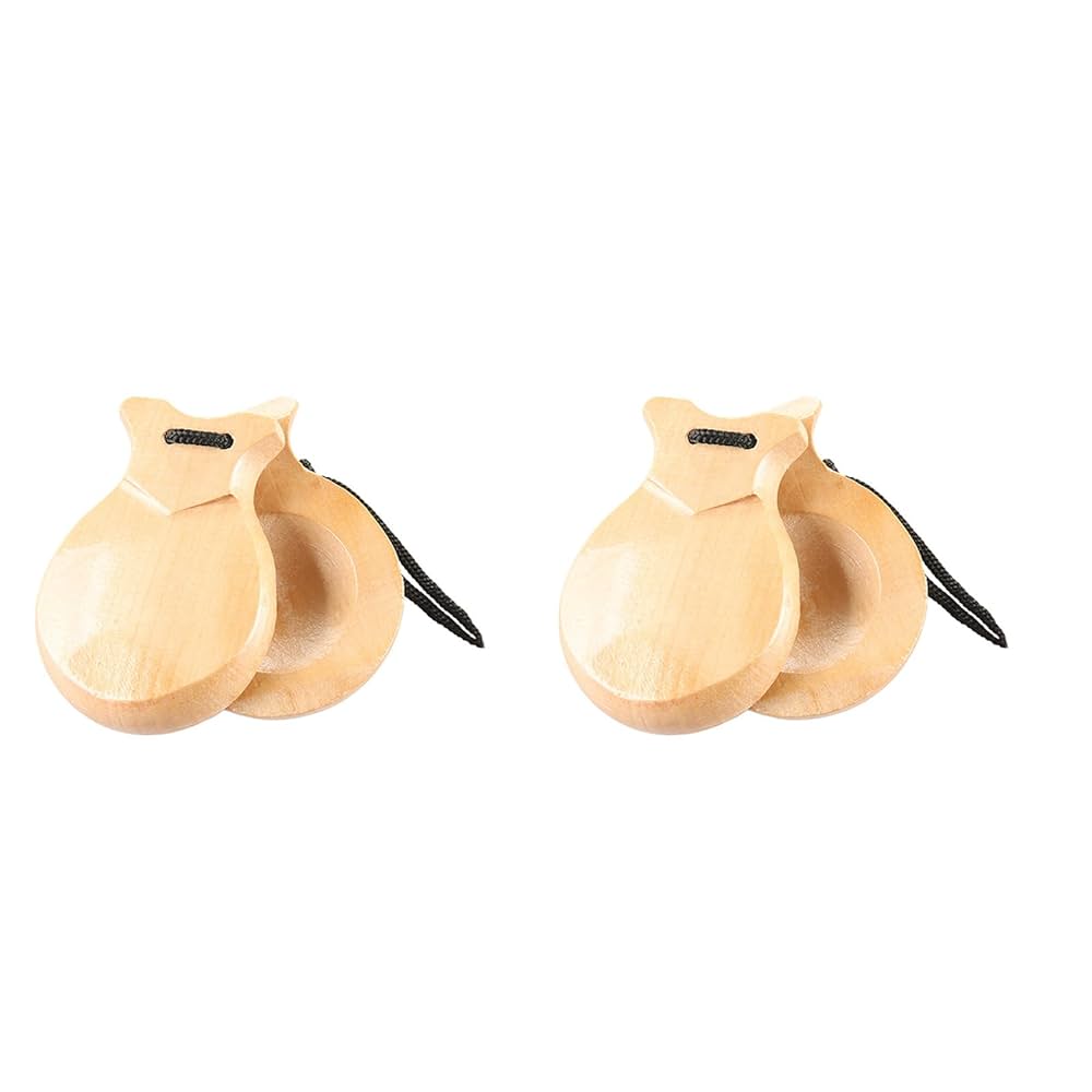 フラメンコ　木製風カスタネット 黒 収納袋付き 　JALEハレ　テラMサイズ Amazon | JALE ハレ フラメンコカスタネット (ペア) テラ S
